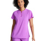 Women's 2 Pocket Banded Zip Collar Flux Top - BOT216 - Helio Purple