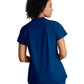 Women's 2 Pocket Banded Zip Collar Flux Top - BOT216 - Indigo (Navy)