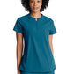 Women's 2 Pocket Banded Zip Collar Flux Top - BOT216 - Bahama