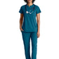 Women's 2 Pocket Banded Zip Collar Flux Top - BOT216 - Bahama