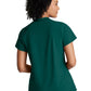 Women's 2 Pocket Banded Zip Collar Flux Top - BOT216 - Hunter Green
