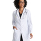 Women's 3 Pocket 35" 3 Button Grace Lab Coat - BRC966 - White