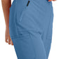 Women's Flat Front Waistband Pant - BUP601 - Ciel Blue