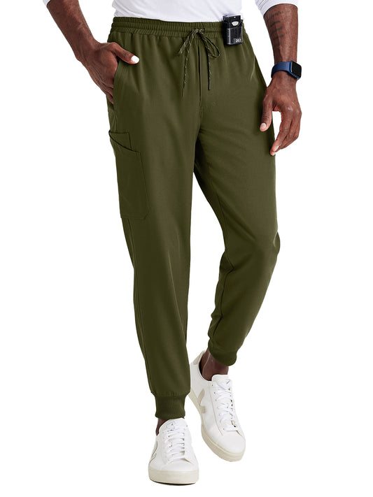 Men's Rib Cuff Jogger Style Pant - BUP602 - Olive
