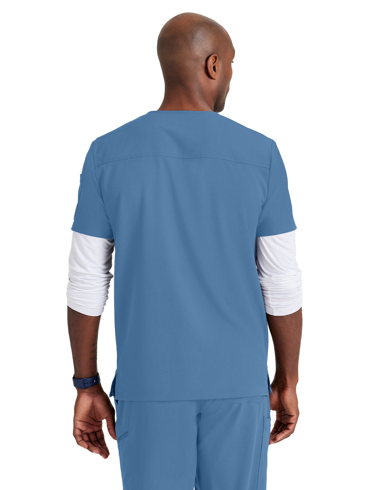 Men's Classic V-Neck Top - BUT153 - Ciel Blue