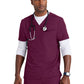 Men's Classic V-Neck Top - BUT153 - Wine