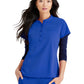 Women's Henley Style Top - BUT163 - New Royal