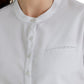 Women's Henley Style Top - BUT163 - White