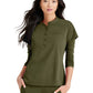 Women's Henley Style Top - BUT163 - Olive