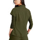 Women's Henley Style Top - BUT163 - Olive