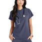 Women's Henley Style Top - BUT163 - Steel