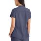 Women's Henley Style Top - BUT163 - Steel