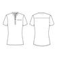 Women's Henley Style Top - BUT163 - Black