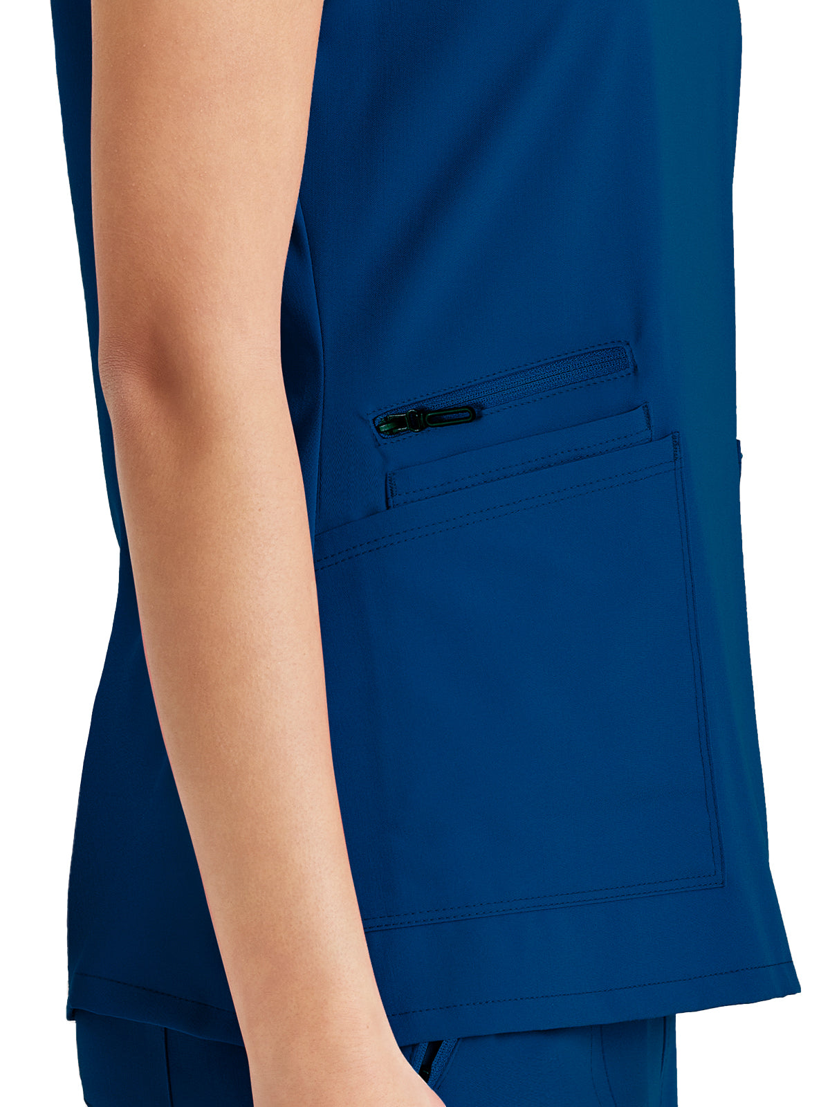 Women's Tool Strip Detail Top - BUT167 - Indigo (Navy)