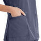 Women's Tool Strip Detail Top - BUT167 - Steel