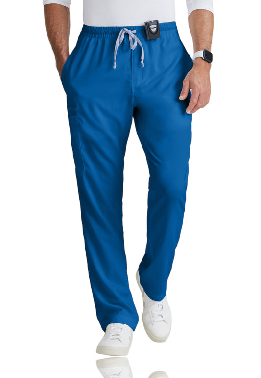 Men's Elastic Waistband With Contrast Drawcord Evan Pant - GRP558 - New Royal