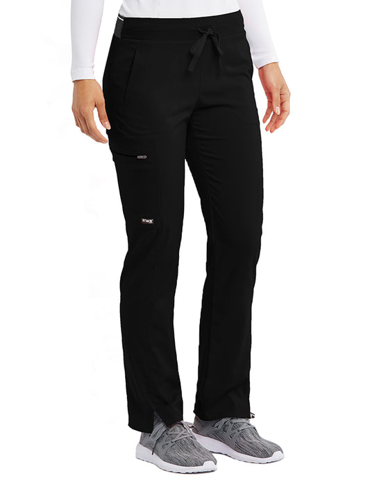 Women's Zip Cargo Pocket Kim Pant - GRSP500 - Black
