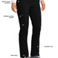 Women's Zip Cargo Pocket Kim Pant - GRSP500 - Black