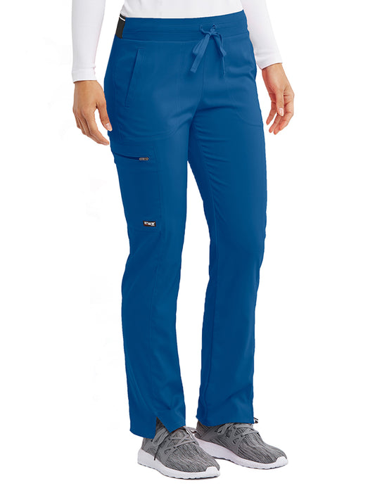 Women's Zip Cargo Pocket Kim Pant - GRSP500 - New Royal