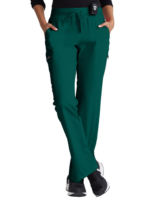 Women's Zip Cargo Pocket Kim Pant - GRSP500 - Hunter Green