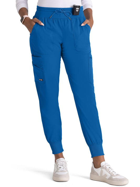 Women's 7-Pocket Carly Jogger Pant - GRSP527 - New Royal