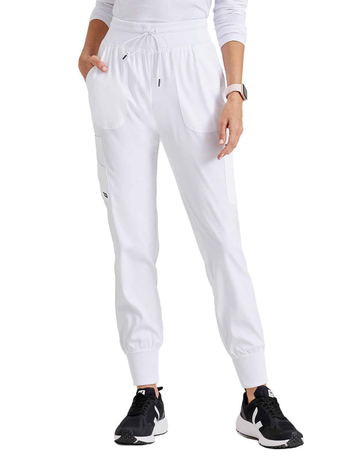 Women's 7-Pocket Carly Jogger Pant - GRSP527 - White