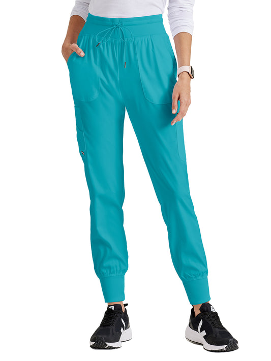 Women's 7-Pocket Carly Jogger Pant - GRSP527 - Teal
