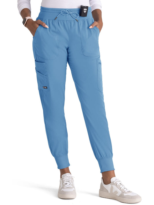 Women's 7-Pocket Carly Jogger Pant - GRSP527 - Ciel Blue
