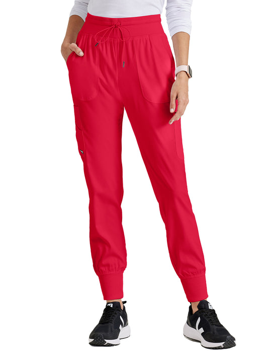 Women's 7-Pocket Carly Jogger Pant - GRSP527 - Scarlet Red