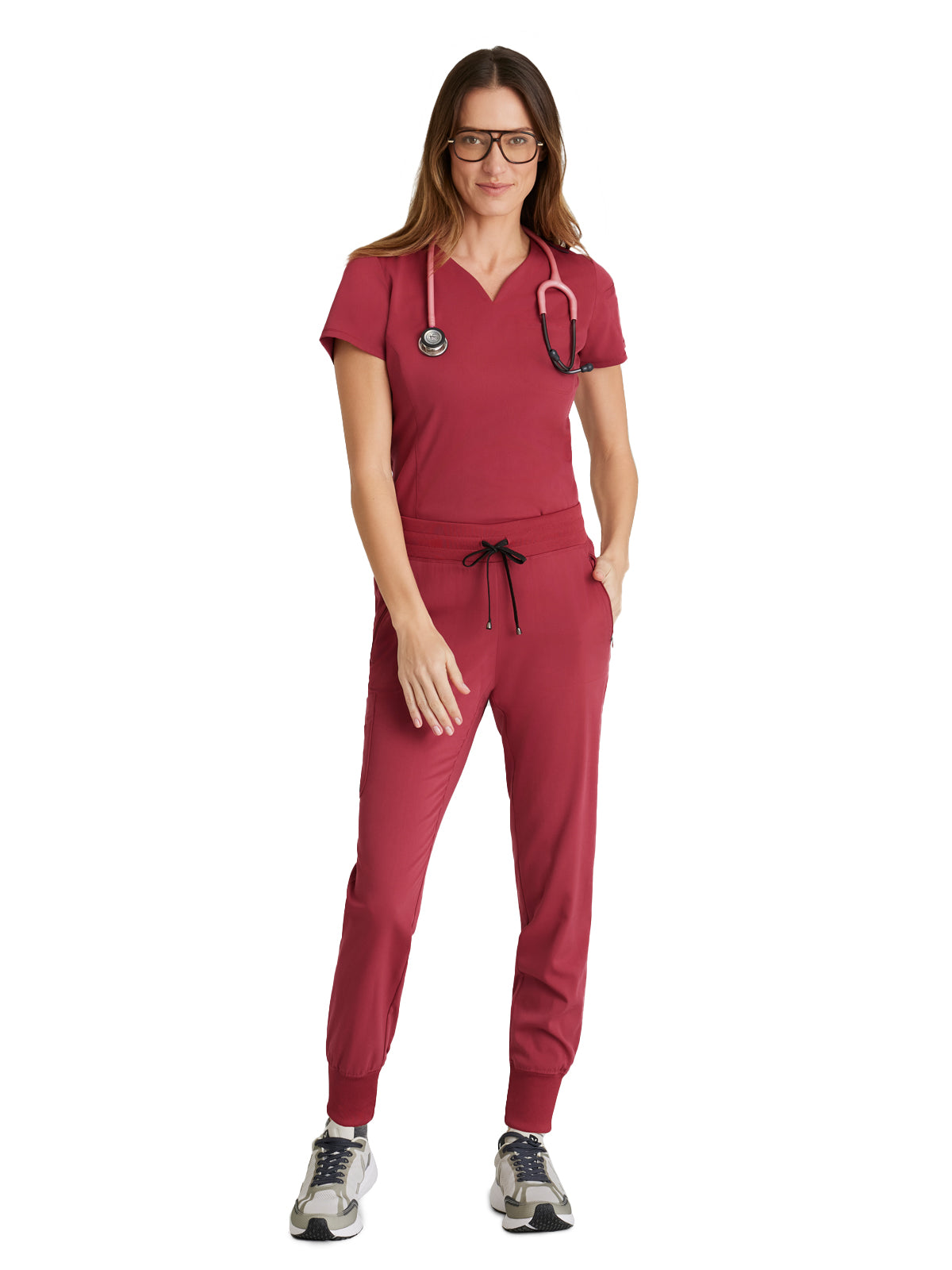 Women's Eden Jogger Pant - GRSP537 - Maple Red