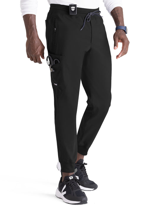 Men's Zip-Fly Murphy Jogger Pant - GRSP550 - Black