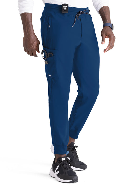 Men's Zip-Fly Murphy Jogger Pant - GRSP550 - Indigo (Navy)