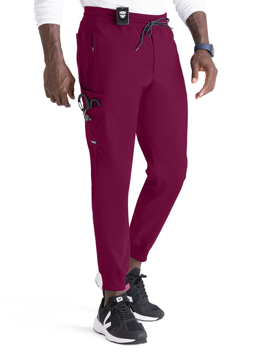 Men's Zip-Fly Murphy Jogger Pant - GRSP550 - Wine