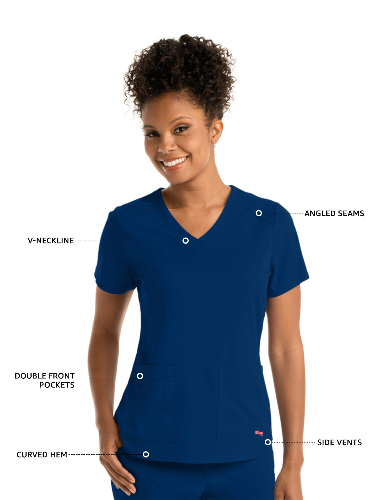 Women's Emma Top - GRST011 - Indigo (Navy)