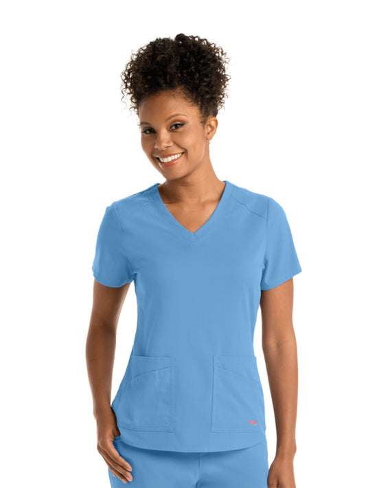 Women's Emma Top - GRST011 - Ciel Blue