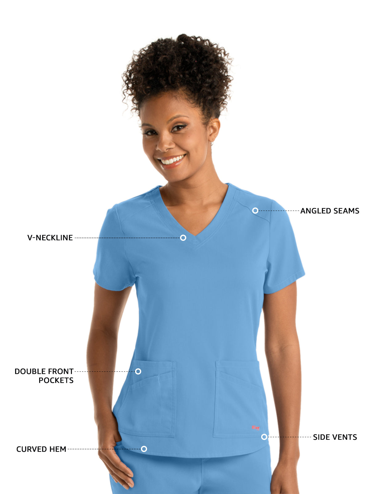 Women's Emma Top - GRST011 - Ciel Blue