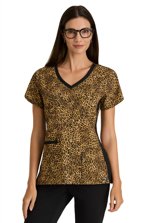 Women's Arie Print Top - GRST207 - Wild Side