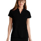 Women's 2 Pocket Banded Collar Avery Top - GRST230 - Black