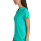 Women's 2 Pocket Banded Collar Avery Top - GRST230 - Alpine Aqua