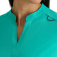 Women's 2 Pocket Banded Collar Avery Top - GRST230 - Alpine Aqua