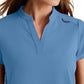 Women's 2 Pocket Banded Collar Avery Top - GRST230 - Ciel Blue