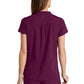 Women's 2 Pocket Banded Collar Avery Top - GRST230 - Wine