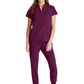 Women's 2 Pocket Banded Collar Avery Top - GRST230 - Wine