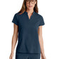 Women's 2 Pocket Banded Collar Avery Top - GRST230 - Steel