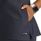 Women's Two Pocket Cowl Neck Marisol Scrub Top - GRST246 - Steel