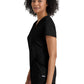 Women's Two Pocket V-Neck Define Top - GRST249 - Black