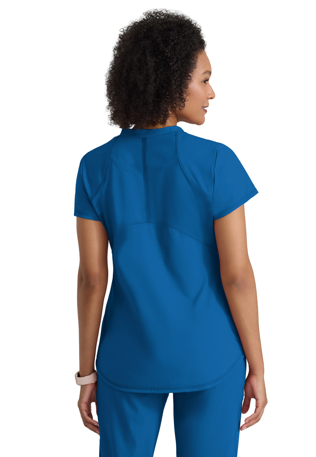 Women's Two Pocket V-Neck Define Top - GRST249 - New Royal