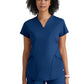 Women's Two Pocket V-Neck Define Top - GRST249 - Indigo (Navy)