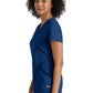 Women's Two Pocket V-Neck Define Top - GRST249 - Indigo (Navy)