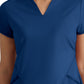 Women's Two Pocket V-Neck Define Top - GRST249 - Indigo (Navy)